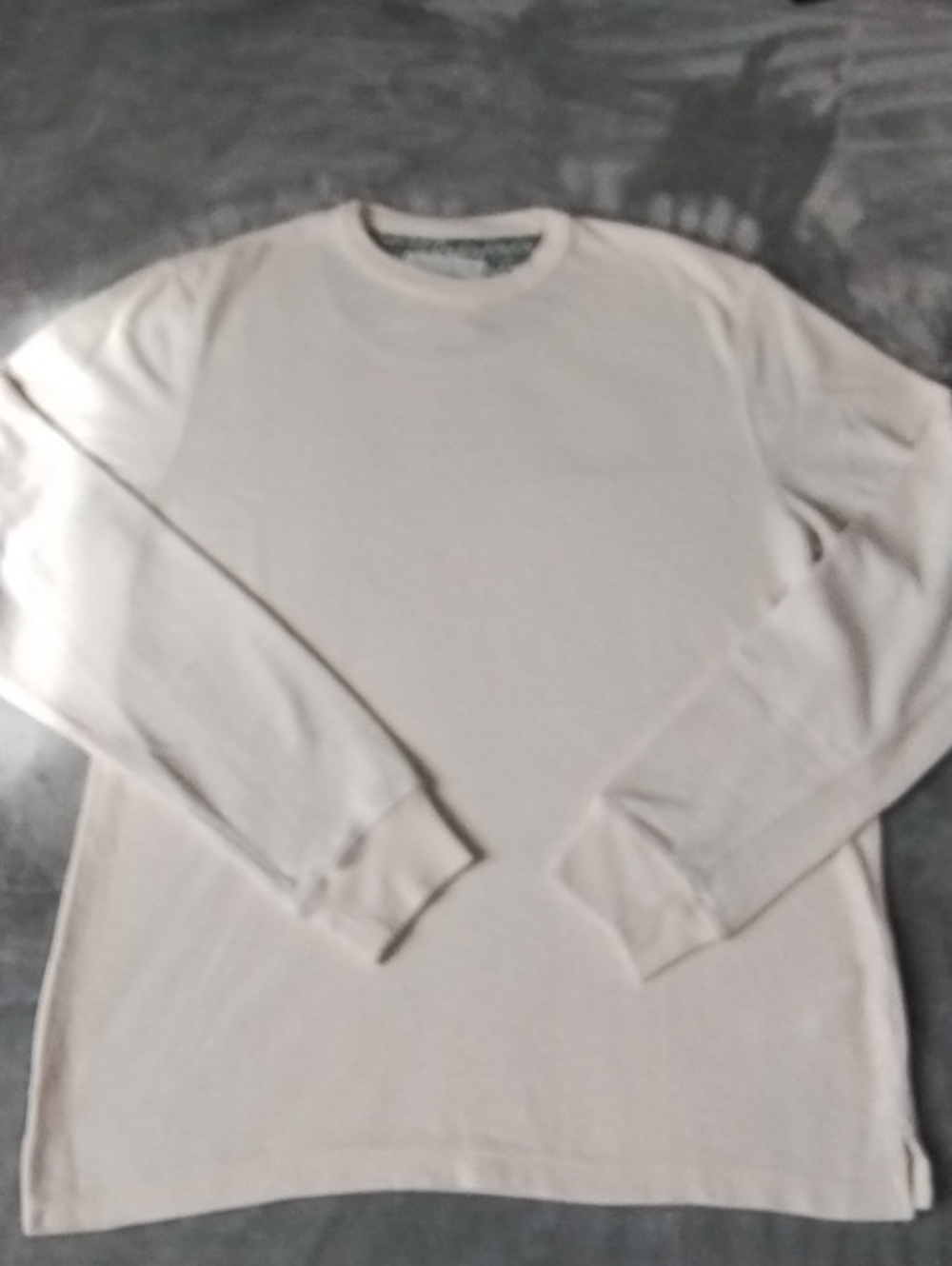 Denim & Flower Men's Crewneck Short Sleeve Shirt in Off-White